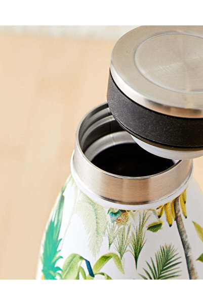 REDTAG Green Leaves Print Water Bottle (500ml)