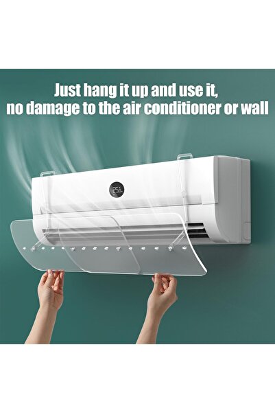 YESMAX AC Deflector Air Conditioner Deflector Adjustable Windshield for Home Split Air Conditioner