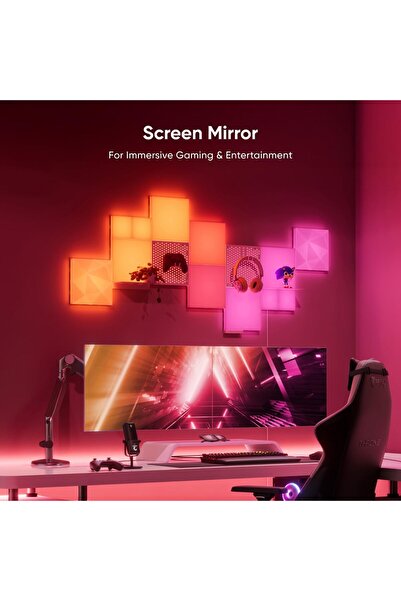 Nanoleaf Blocks Squares Smarter Kit - WiFi Smart RGBW 16M+ Color LED Wall Light Panels (6pk)