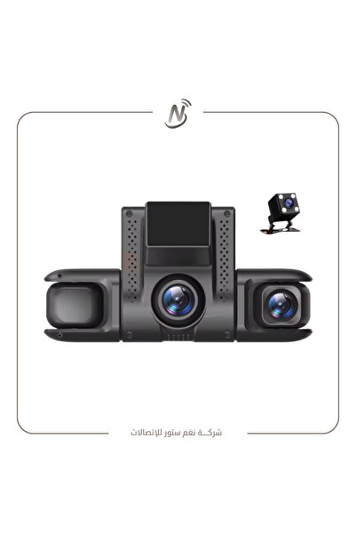 Denx كاميرا سيارة داش كام 4 في 1 مزودة بشاشة للتحكم بدقة 1080P