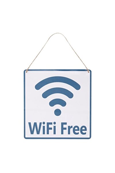OEM Plăcuță metalică decorativă WiFi gratuit 20x20cm