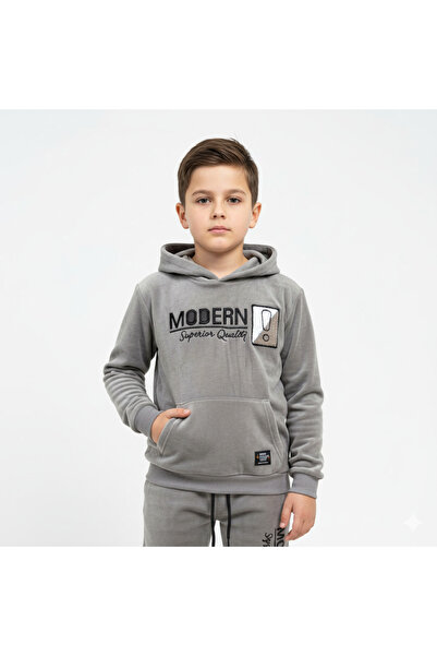 alqarat "Continents" Modern Superior Quality Velour Kids Tracksuit
