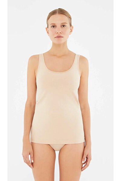 Dagi Women's Wide Neck - Thick Straps, Basic 95% Cotton 2-Pack Tank Top