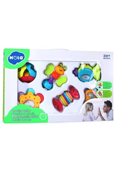 Hola Toys Set 6 jucarii zornaitoare pentru bebelusi