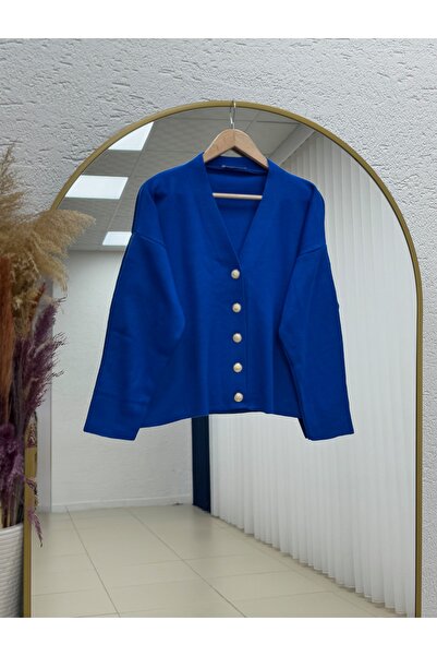 BENAHOLL Ferista Gold Buttoned Short Cardigan-Zi̇6157 Saks