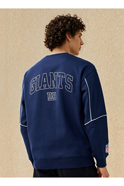 SP Characters Men Regular Fit The New York Giants Print Sweatshirt