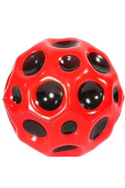 RoveZone Minge gonflabilă Space Moon Ball, 7 cm, roșie