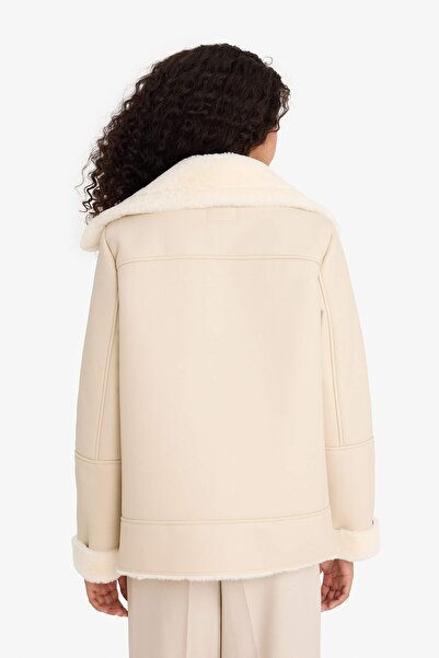 DeFacto Women's Coat F1823Ax/Bg414 Sand