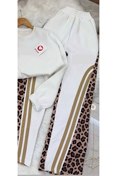 zavera for kids Set de trening pentru fetiță cu detalii leopard - bumbac 100% piese - 3 fire