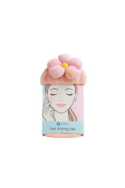 Mixbo Turban pentru uscarea părului, Mixbo, roz, pufos, model floral, 30x50cm