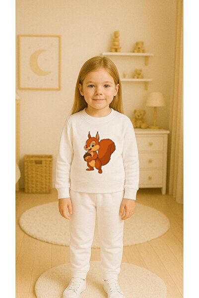 playwear Παιδικό Σετ SİNCAP με στάμπα για κορίτσια και αγόρια, με λαιμόκοψη 3...