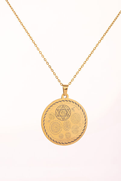 AYDESİA Altın Renk Titanyum Kaplama Çelik Kolye Paslanmaz Zincir Kararmaz, Pa...