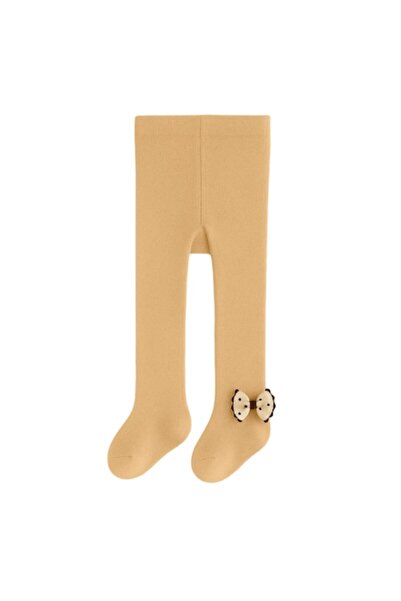 Mixbo Colanți pentru copii cu talpă și fundă cu buline, bumbac gros, 0-6 luni...