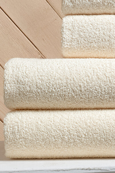 DNZGÜLCAN Sera 4-Piece Bath Towel Set (2 Pieces 70X140, 2 Pieces 50X90) – Stylish and Soft, Dowry Gift