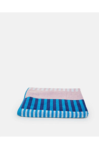 REDTAG Blue Striped Beach Towel
