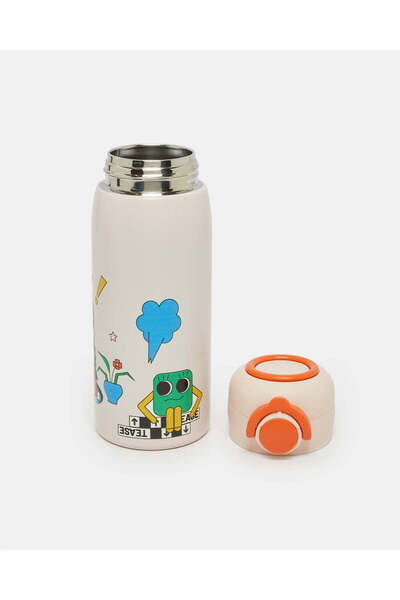 REDTAG Kids Red Printed Water Bottle