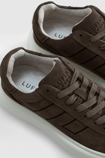 Lufian Frank Men's Leather Sneaker Shoes Sand