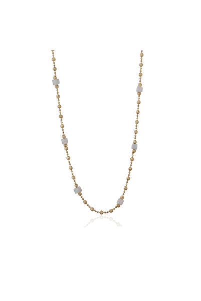 Değerli Kuyumculuk Opal Küp Kolye