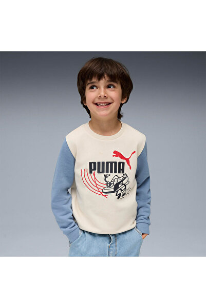Puma Hanorac pentru copii Little Runners Crew cu gâtul rotund