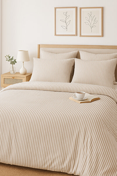 Loova طقم أغطية سرير مزدوجة مكون من غطاء لحاف + ملاءة مرنة + غطاءين للوسادة، ...