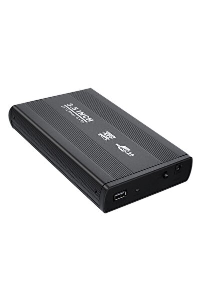 Renvox 3.5” USB 2.0 Harici HDD/SSD Kutusu-Güç Adaptörlü Yüksek Kapasiteli Har...