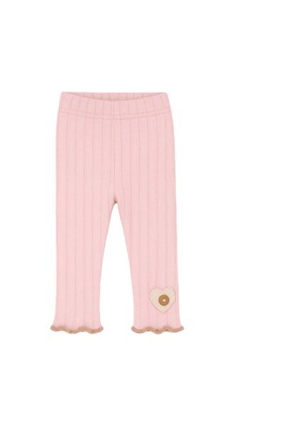 Mixbo colanți fără degete pentru copii, model cu inimă, dantelă cu perle și nasturi, bumbac gros, 1-2 ani