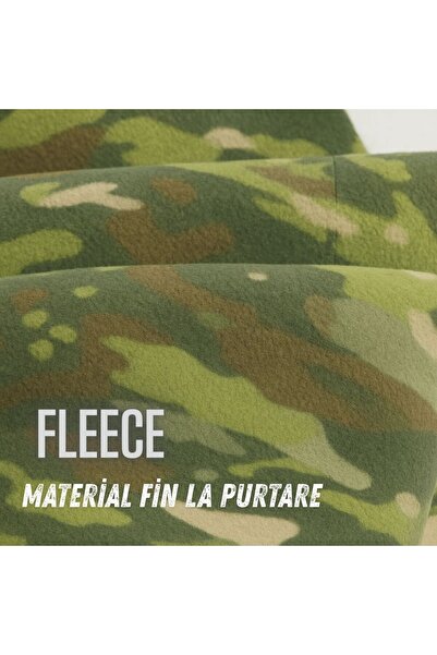 Hipolar Winter Hat, Camouflage, Soft Polar Fleece, Size M 51, Semi-elastic