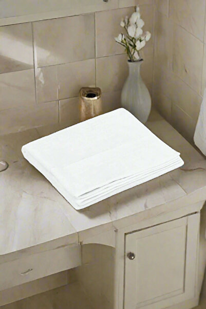 REDTAG White Textured Cotton Hand Towel