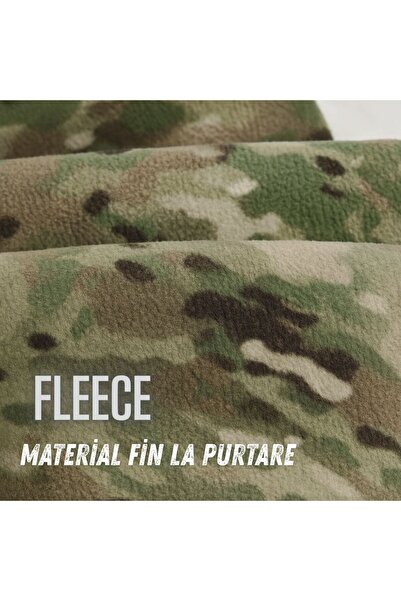 Hipolar Balaclava Winter Hat, Multicam Camouflage, Soft Polar Fleece, Size M 52, Semi-elastic