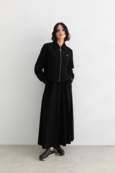 Doque 56083 ÖNDEN FERMUARLI CEPLİ ETEĞİNİN BELİ FERMUARLI FİTİLLİ ETEKLİ TAKIM #10-25#