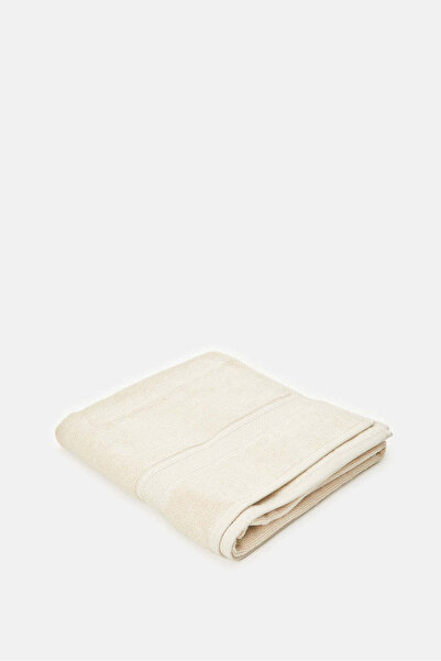 REDTAG Beige Textured Cotton Bath Towel