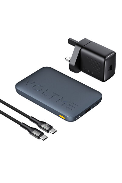 VOLTME Power Bank Hypercore Sling USB-C and USB Ports 10000mAh 22.5W - Deep Blue