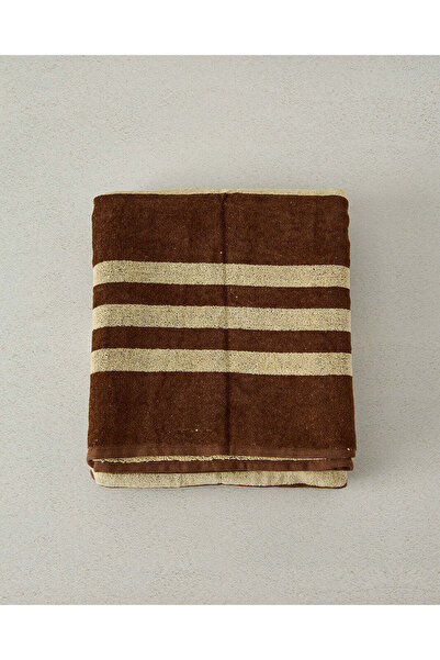 REDTAG Brown Striped Beach Towel