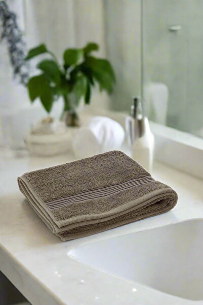 REDTAG Charcoal Soft Cotton Hand Towel With Viscose Border