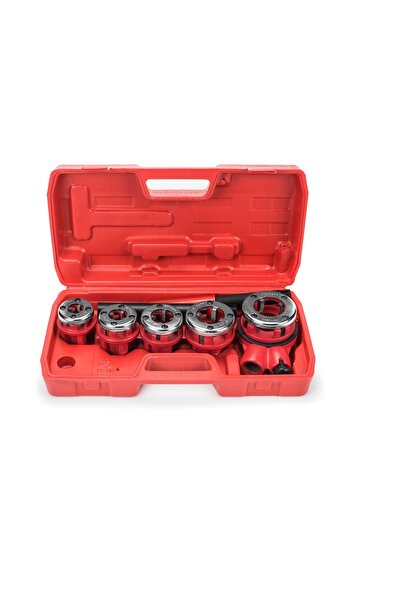 Maxrom Set clupa filiera filetat manuala 5 piese 3/8"; 1/2"; 3/4"; 1"; 1 1/4"...