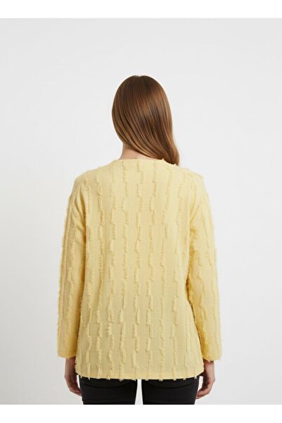 DEMOİSELLE Women's V-Neck Short Cardigan