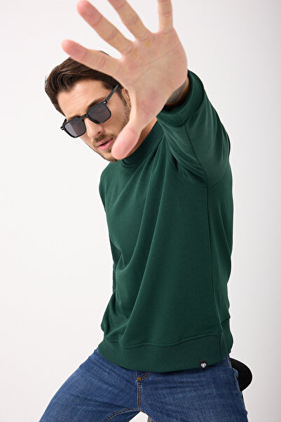 Giyimyol Swea pentru bărbați tricou – basic , guler rotund , Potrivire confortabilă, țesătură moale din bumbac, supradimensionat