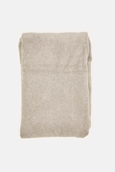 REDTAG Grey Textured Cotton Beach Towel