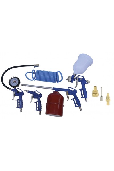 Maxrom Set aer comprimat, pistol pneumatic, vopsit 8 piese ADLER AD-27Z