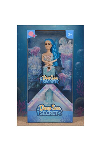 Mixbo Blue Long-Haired Mermaid Doll with Accessories, 33 cm (3+ years)