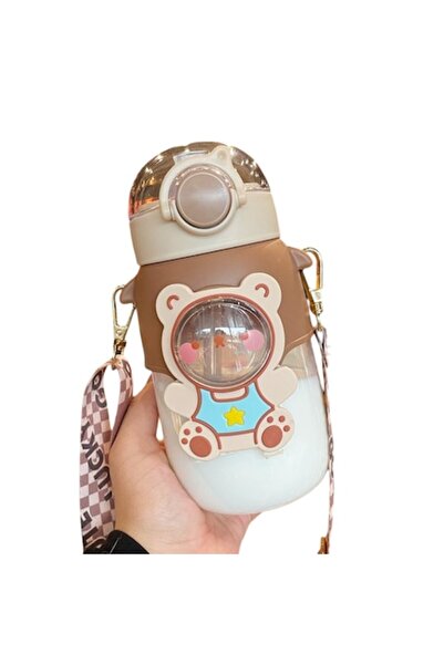 Mixbo cană pentru copii cu pai, plastic, cremă, 720 ml