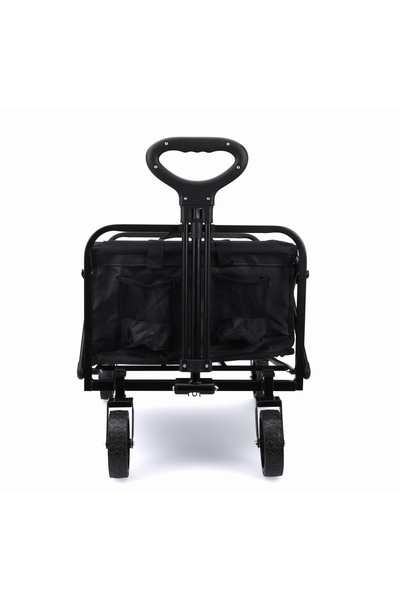 Maxrom Cărucior de transport pliabil, capacitate 90L pentru casă și grădină X...