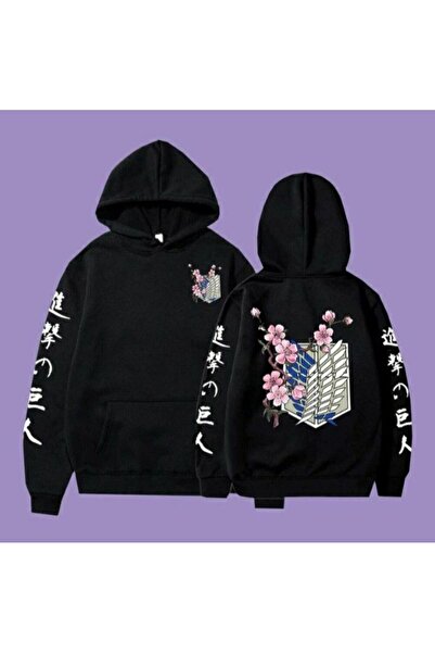 MAGORS Attack on Titan Anime Manga Printed 3 Thread Quality Hooded Sweatshirt