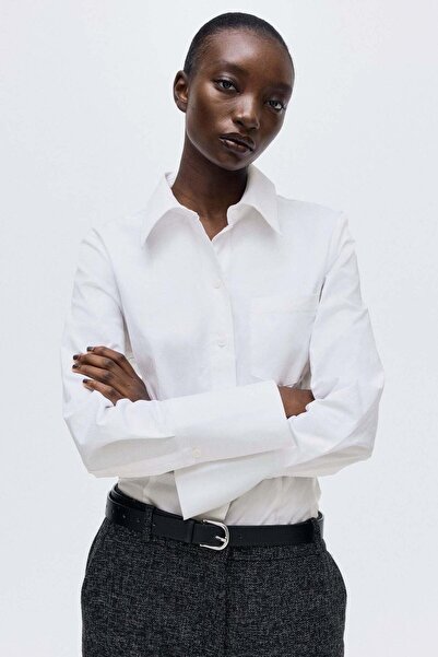 H&M Fitted cotton shirt