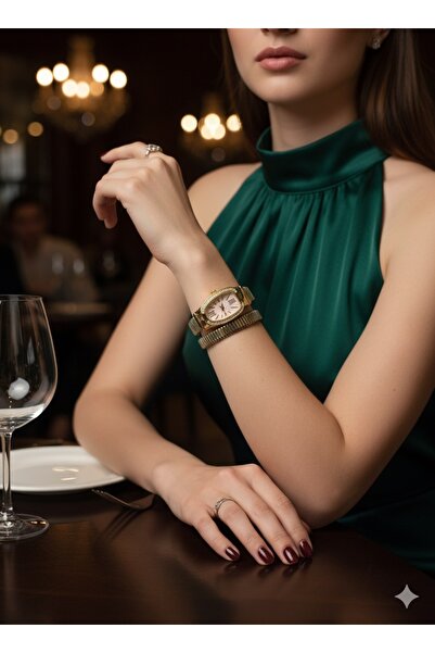 MARAAccessories Yılan Kordonlu Çelik Saat