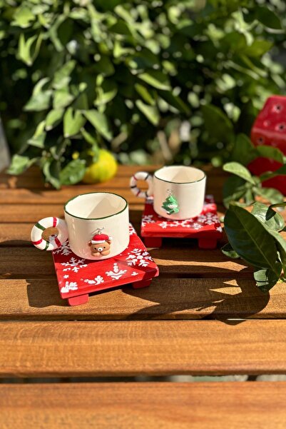 Bag The Joy Leftover - New Year's Themed – Set of 2 Coasters – Snowflakes