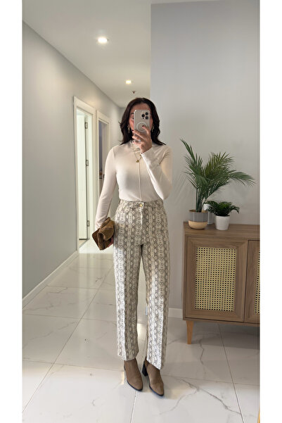 BİRCANÇİL ZR Awera Blugi drepti cu model bej