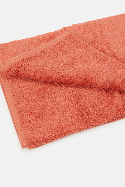 REDTAG Orange Soft Bath Towel With Viscose Border