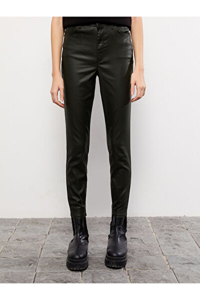 LC Waikiki Peak New Season Extra Slim Fit Straight Pocket Detailed Women's Trousers