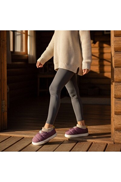 OEM Women's cotton-padded slippers, for indoors or short outdoor outings, 43079D-58